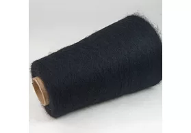 Пряжа 47% суперкидмохер, 15% шерсть, 35% ПА, 3% эластан, Art: Prestigeflex, Filati BE. MI. VA., цвет: черный, 2100 м/100 гр. (5573)