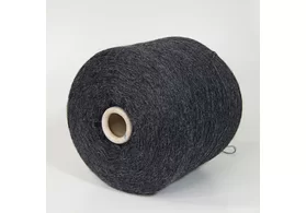 100% натуральная шерсть Art. Sherwool, Sesia, цвет: антрацит с сединой, 3/15 (500 м/100 гр.) (6347)