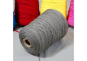 Хлопковый шнурок: 55% хлопок, 45% ПА, Art. Rope, E. Miroglio, цвет: серо-зеленый (хакки), 220 м/100 гр. (6057)