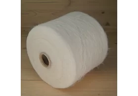 63% вспушенная альпака Baby Suri, 7% меринос экстрафайн, 30% ПА, Art: Baby Suri Brushed Raf, Filitaly LAB, цвет: экрю (название производителя), 950 м/100 гр. (5862)