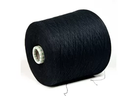 Пряжа 85% хлопок, 15% меринос, Art: Bonwool, Monticolor spa, цвет: черный, 3/50 (1666 м/100 гр.), (5230)