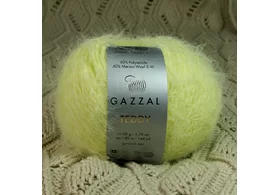 Пряжа 40% супервош мериносовая шерсть, 60% ПА, Teddy от Gazzal, цвет: лайм, С 6533, 150 м, 50г.