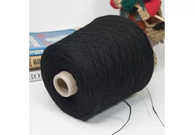 Фламе: 50% хлопок, 50% лен, Art. Crusca, Toscano srl, цвет: черный, 500 м/100 гр. (6545)