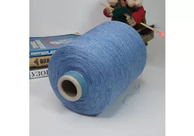 77% лен, 23% хлопок, Art. Aragon, Sesia, цвет: голубой меланж, 2000 м/100 гр. (6546)