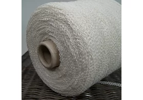 Фасонная пряжа: 76% хлопок, 24% ПА, Art. Saio, Filati BE.MI.VA, цвет: натуральный белый, 180 м/100 гр. (6548)