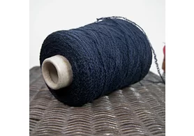 Фасонная пряжа: 76% хлопок, 24% ПА, Art. Saio Filati BE.MI.VA, цвет: синий, 180 м/100 гр. (6549)