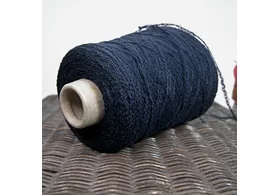 Фасонная пряжа: 76% хлопок, 24% ПА, Art. Saio Filati BE.MI.VA, цвет: синий, 180 м/100 гр. (6549)