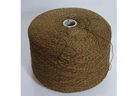 40% меринос, 28% вискоза, 15% ПА, 10% кашемир, 7% ангора, Art. Beta Mouline, New Mill spa, цвет: терракотовый+ зеленый, 3/14,5 (483 м/100 гр.) (6510)