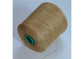 100% лен, сток Италия, цвет: золотисто-коричневый, 4/12 (300 м/100 гр.) (6512)