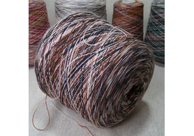 100% шерсть овец, Art. Shetland, коллекция Missoni, цвет: коричневый, розовый, темно-коричневый, 2/16 (800 м/100 гр.) (6770)