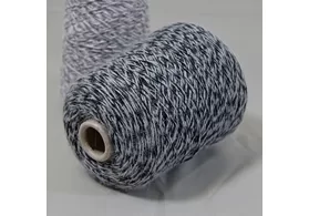 Ангора+ меринос, сток Италия, цвет: антрацитово-серое мулине, 200-250 м/100 гр. (6137)