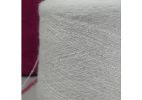 27% мохер, 36% акрил, 32% ПА, 5% люрекс, Art. Spencer, Mister Joe, цвет: молочный+ люрекс серебро, 800 м/100 гр. (6004)