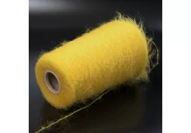 67% суперкидмохер, 5% меринос, 28% ПА, Art. Aurora, Ilaria srl, цвет: горчично-желтый, 1000 м/100 гр. (6336)