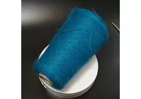 67% суперкидмохер, 5% меринос, 28% ПА, Art. Aurora, Ilaria srl, цвет: петроль, 1000 м/100 гр. (6340)