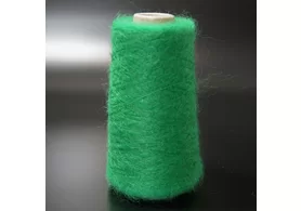 67% суперкидмохер, 5% меринос, 28% ПА, Art. Aurora, Prisma Ricerche, цвет: зеленый, 1000 м/100 гр. (6341)