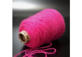 суперкидмохер, меринос, ПА, сток Италия, цвет: фуксия, 225 м/100 гр. (6343) 