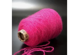 суперкидмохер, меринос, ПА, сток Италия, цвет: фуксия, 225 м/100 гр. (6343) 