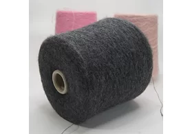 65% вспушенный меринос, 35% ПА, Art. Pannetto mel., Pecci Filati, цвет: антрацит с сединой, 2200 м/100 гр. (6287)