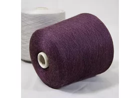 50% меринос, 50% акрил, Art: Charles, Lanificio Dell’ Olivo spa, цвет: сливовый меланж, 2400 м/100 гр. (6159)