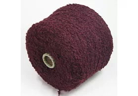 Букле: меринос, ПА, Сток Италия, цвет: спелая вишня, 200 м/100 гр. (5684)